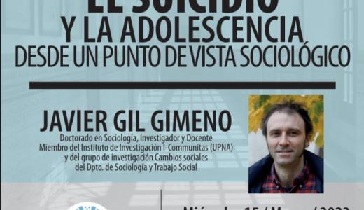 CONFERENCIA: El suicidio y la adolescencia desde un punto de vista sociológico
