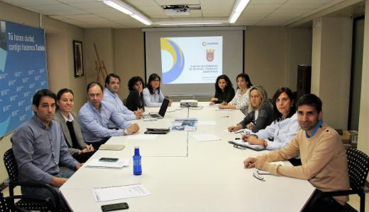 Integrantes del Consejo de Discapacidad de Tudela y técnicos de Ilunion