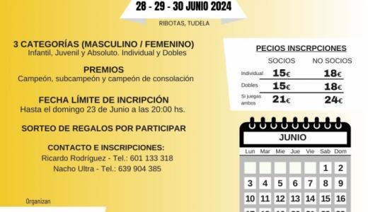 48 Horas de Tenis  I Torneo de Verano  28, 29 y 30 de junio 2024
