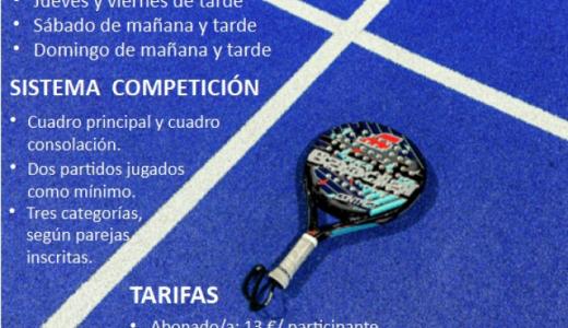 III Torneo Social Mixto de Pádel 11, 12, 13 y 14 septiembre 2025