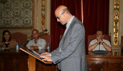 José Suárez Benito en la toma de posesión de su cargo