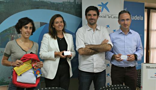Marisa Marqués, Ana Díez Fontana (Caixabank), Eneko Larrarte y Juanjo San Martín (Cruz Roja)