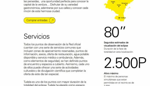Tudela forma parte de las localidades que son punto de observación oficial del eclipse en Navarra 2026