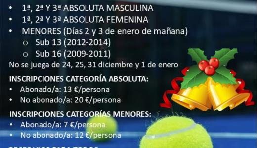 VIII Torneo de Navidad de Pádel Clara Campoamor 21 dic 2024 - 5 ene 2025