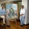 El Alcalde Luis Casado y Jesús Alava Concejal de Turismo en la presentación del Coloquio Internacional sobre Benjamín de Tudela.